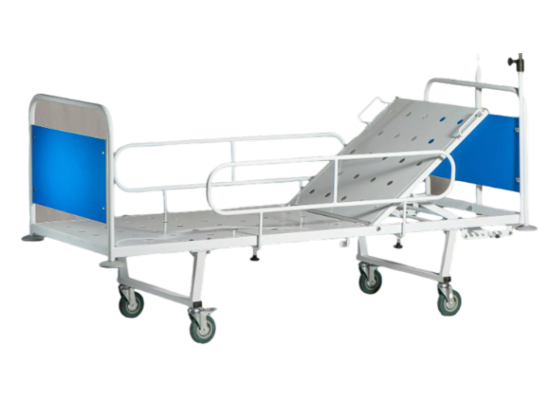 Кровать медицинская функциональная со съемной парой колес КМФ-01