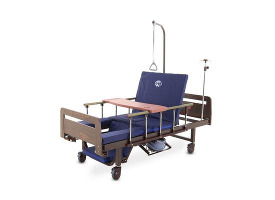 Кровать механическая Med-Mos YG-6 (ММ-2624Н-06/2124Н-04) ЛДСП с туалетным устройством и судном с крышкой, функцией «кардиокресло»