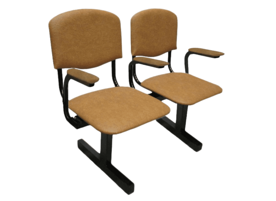Секция стульев с подлокотниками «Мягкая №2» 2М