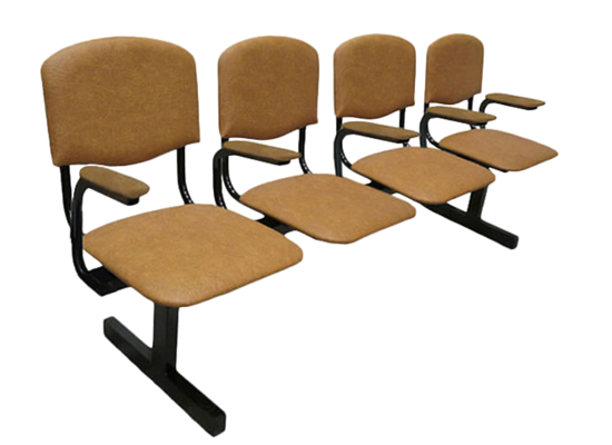 Секция стульев с подлокотниками «Мягкая №2» 4М