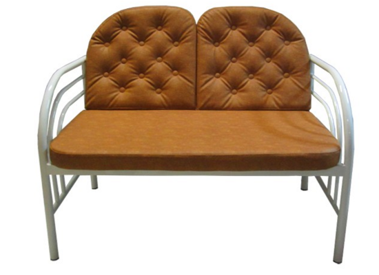 Двухместный диван с пуговицами для зон ожидания