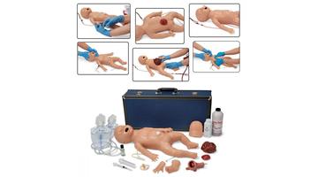 Учебный тренажер новорожденного для отработки навыков сестринского ухода и расширенной реанимации KR00140